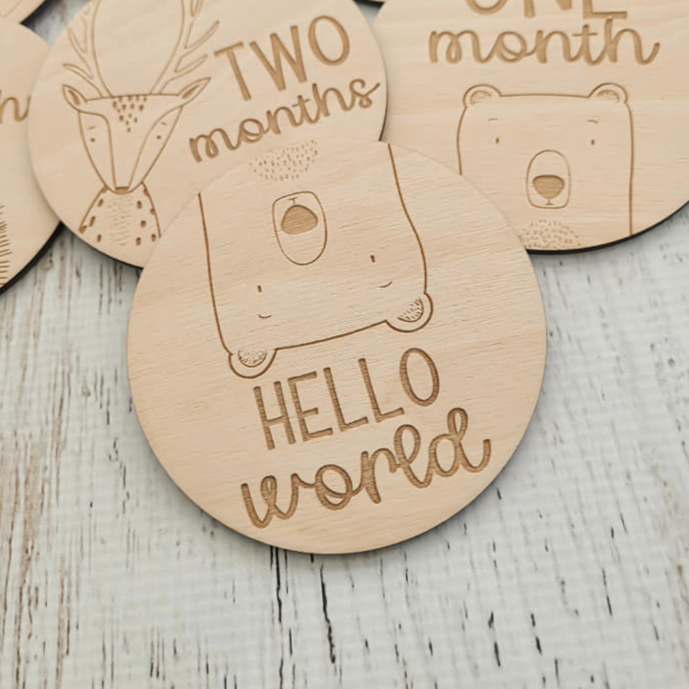 Woodland Theme Milestone Discs