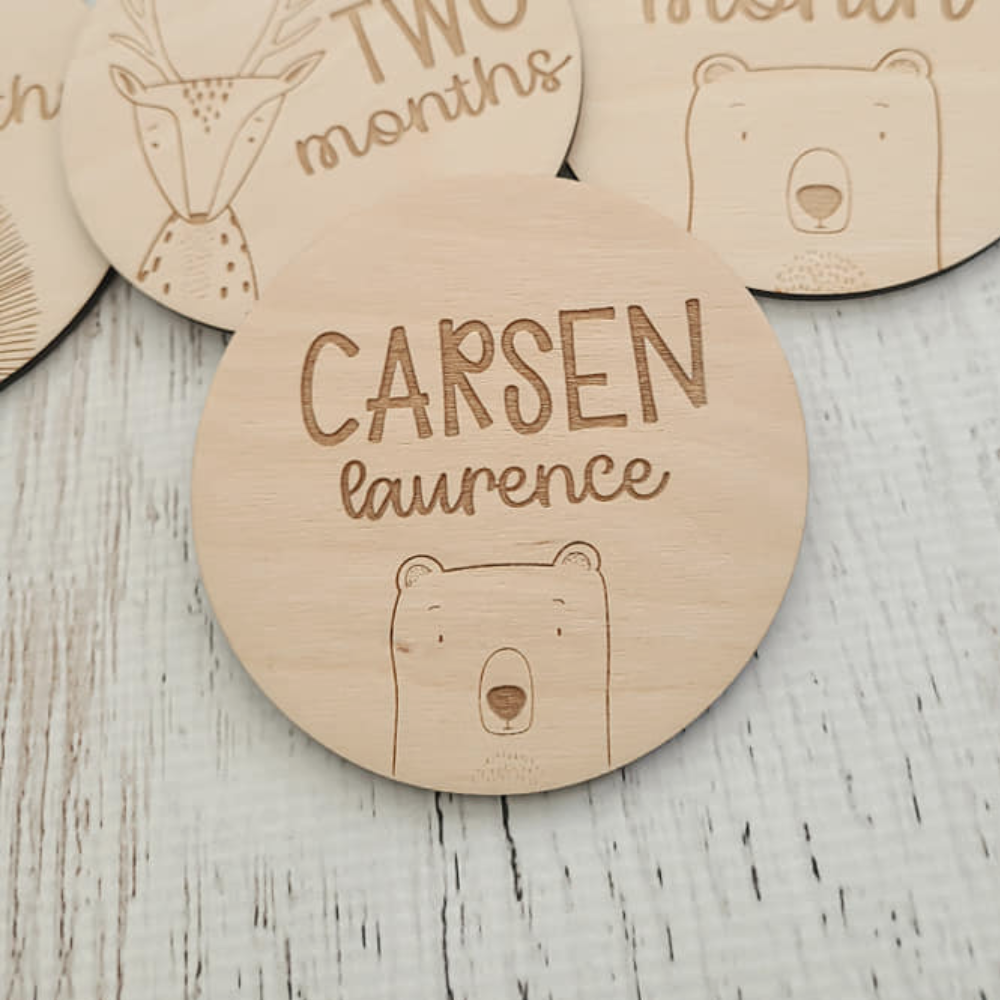 Woodland Theme Milestone Discs