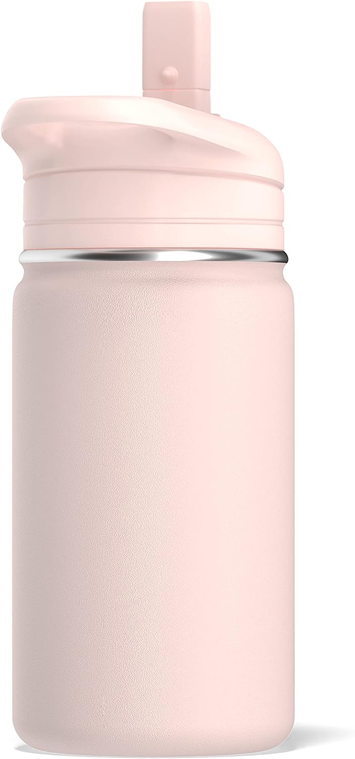 Hydrapeak Mini 20oz Kids Water Bottle with Straw Lid, Stainless Steel  Double Wall Insulated Water Bottle for Kids | Leak-Proof and Spill-Proof  Kids