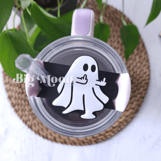 Flipping Off Ghost - Stanley Tumbler Topper