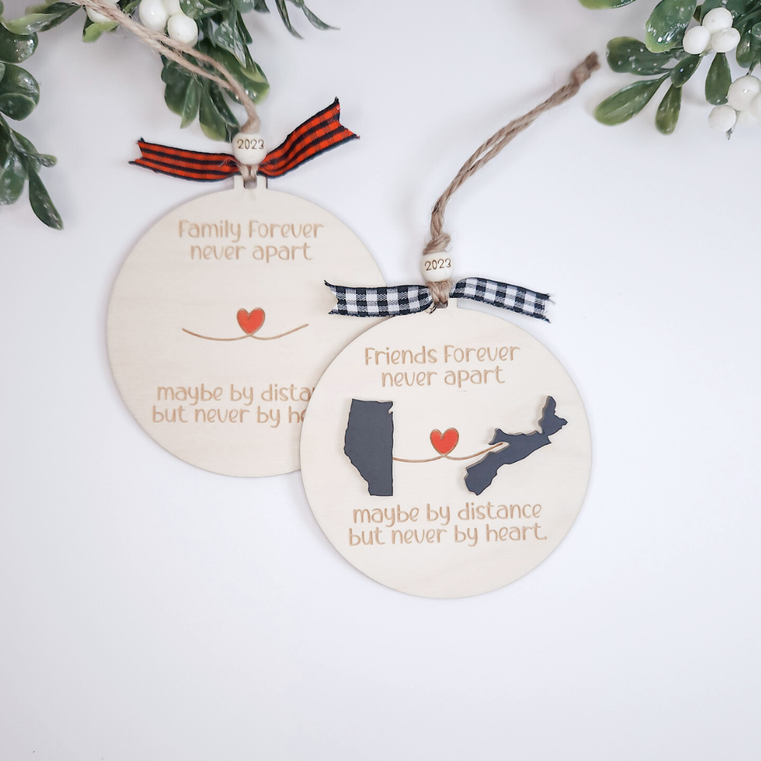 Forever Never Apart Christmas Ornament