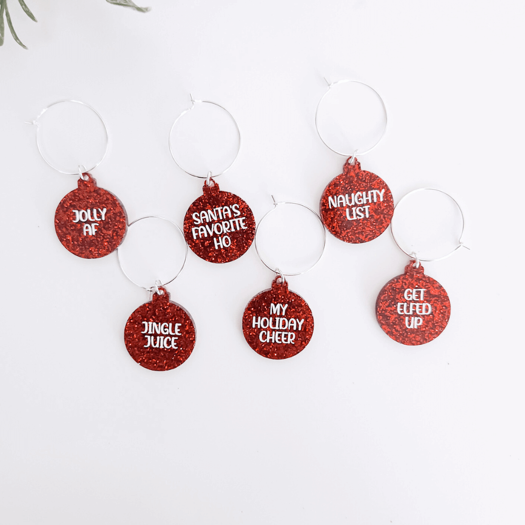 Hilarious Christmas Themed Wine Charms