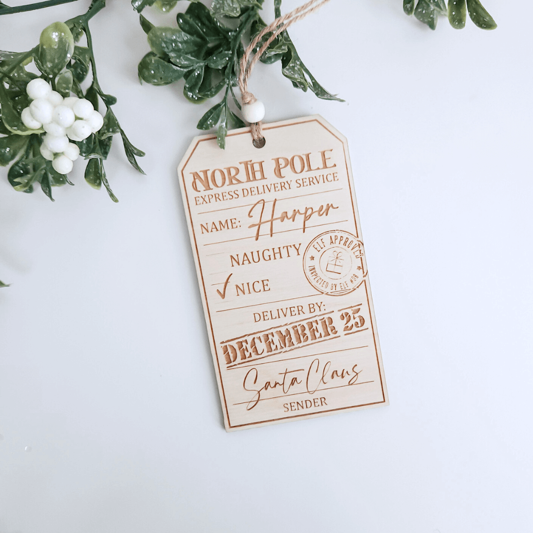 North Pole Delivery Tags