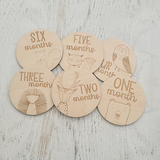 Woodland Theme Milestone Discs