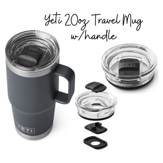 YETI 20oz Travel Mug w/handle